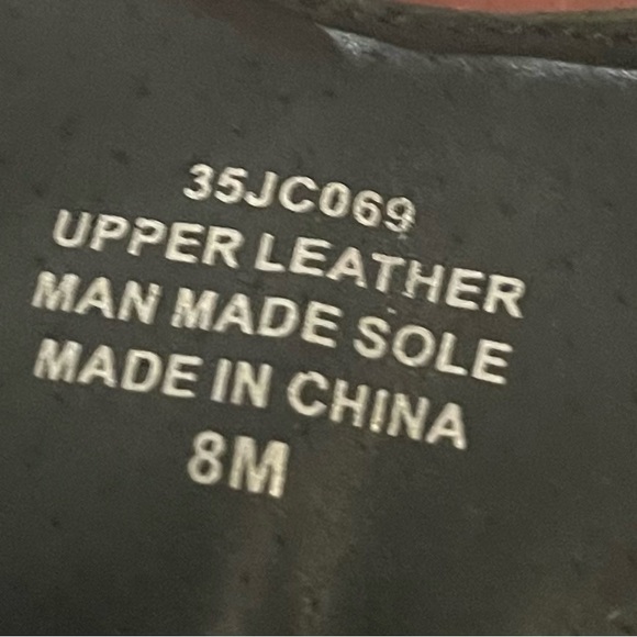 Jeffrey Campbell “Free People” Viajar Olive-Brown Leather Wedge Ankle Boot Sz 8 - Picture 8 of 11